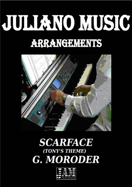 Free Sheet Music Scarface Main Title G Moroder Easy Organ Arrangement