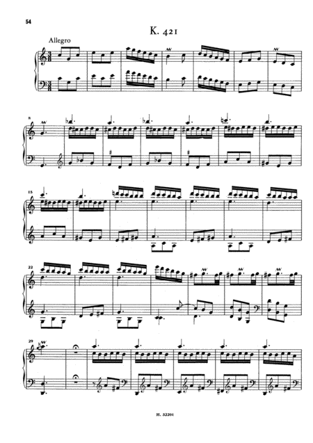 Scarlatti Sonata In C Major K421 L252 Original Version Sheet Music