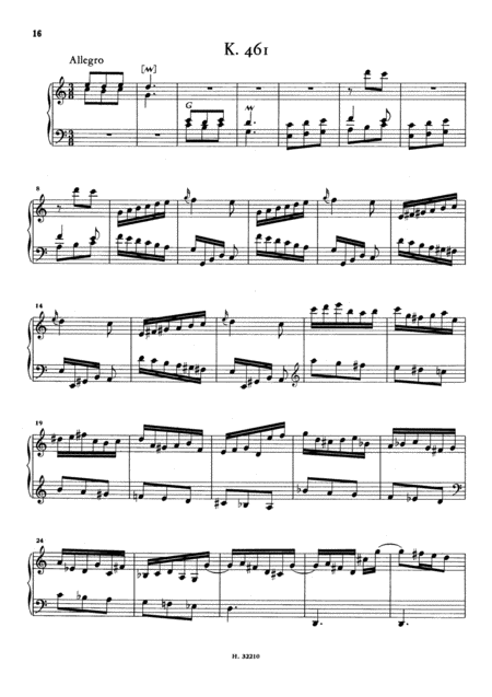 Scarlatti Sonata In C Major K461 L8 Original Version Sheet Music