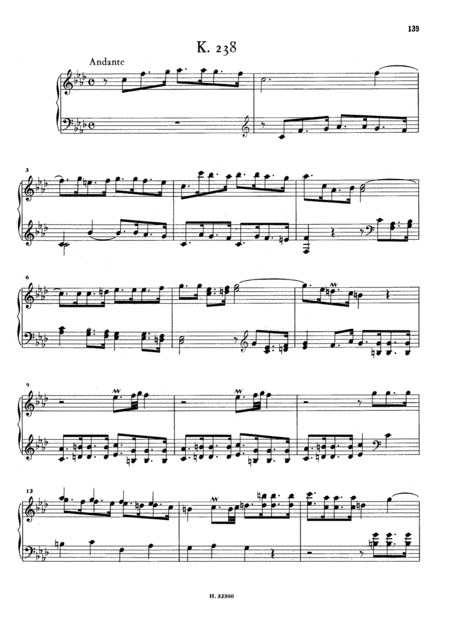 Free Sheet Music Scarlatti Sonata In F Minor K238 L27 Original Version