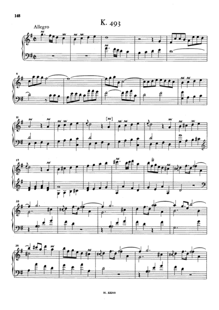 Free Sheet Music Scarlatti Sonata In G Major K493 S24 Original Version