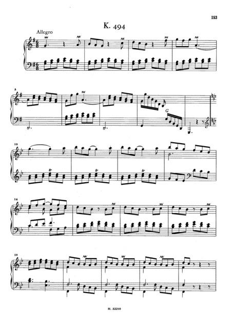 Free Sheet Music Scarlatti Sonata In G Major K494 L287 Original Version