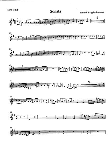 Free Sheet Music Scarlatti Sonata
