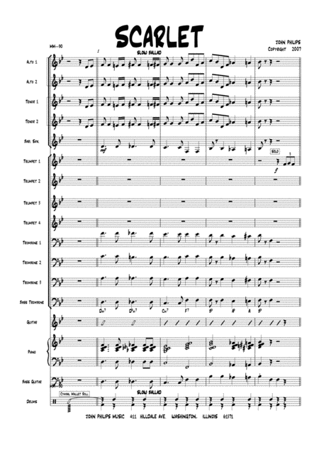 Free Sheet Music Scarlet Trumpet Feature