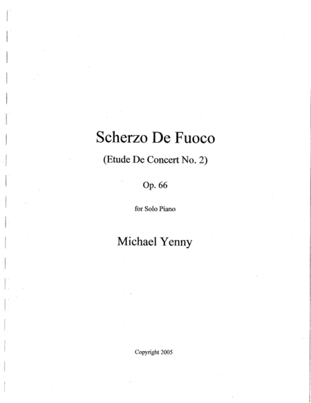 Scherzo De Fuoco Op 66 Sheet Music