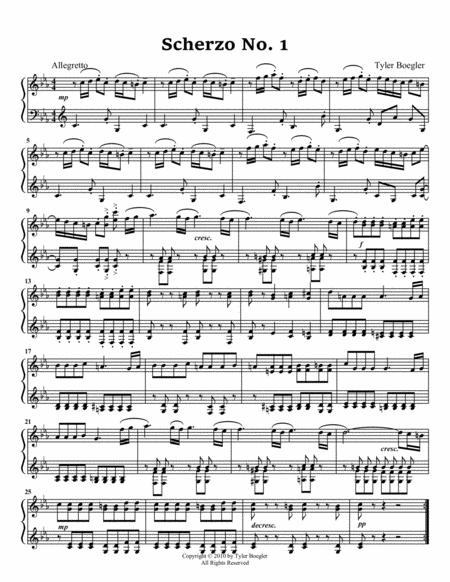 Free Sheet Music Scherzo No 1