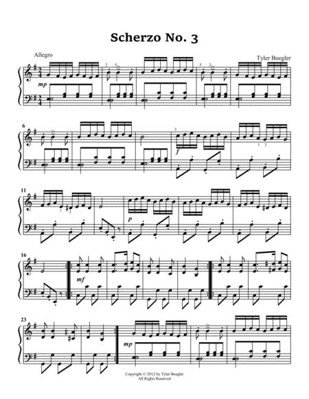 Free Sheet Music Scherzo No 3