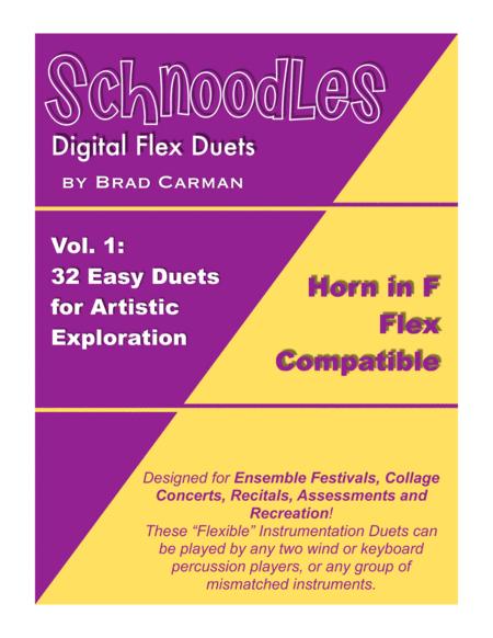 Schnoodles 32 Easy Duets For Band Flex Horn Book Sheet Music