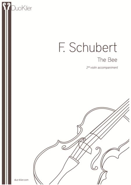 Schubert Fr The Bee 2nd Violin Accompaniment Sheet Music