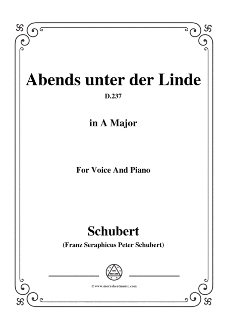 Free Sheet Music Schubert Jgers Liebeslied Op 96 No 2 In C Major For Voice Piano