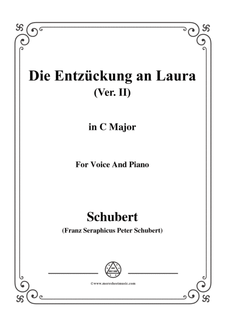 Free Sheet Music Schubert Jgers Liebeslied Op 96 No 2 In E Flat Major For Voice Piano