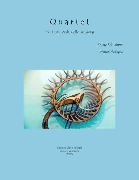 Free Sheet Music Schubert Quartet For Flute Guitar Viola Cello