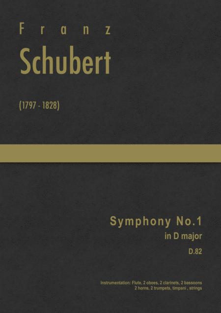 Free Sheet Music Schubert Symphony No 1 D 82