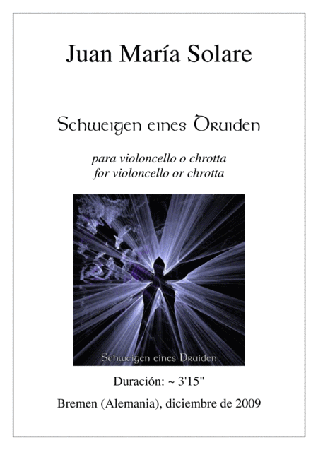 Schweigen Eines Druiden Cello Solo Sheet Music