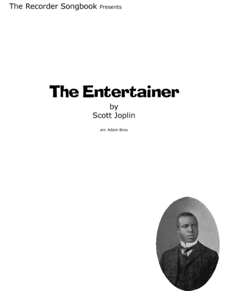 Free Sheet Music Scott Joplin The Entertainer