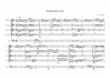 Scottish Dance Suite By Derick Kane For Brass Quintet Sheet Music