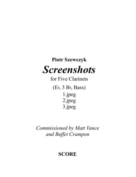 Free Sheet Music Screenshots For Five Clarinets