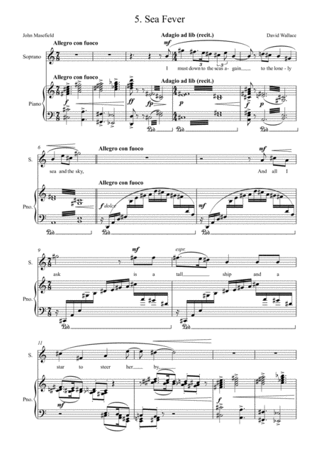 Sea Fever Sheet Music