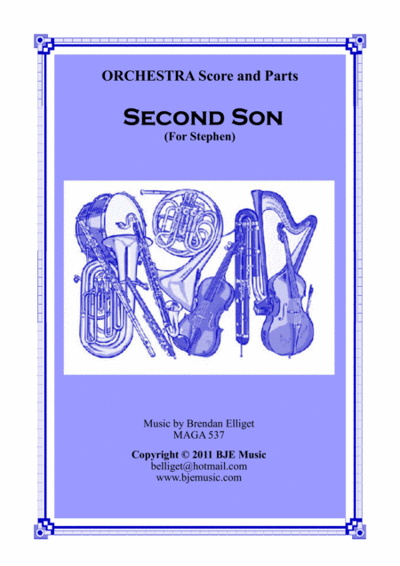 Second Son For Stephen Orchestra Score And Parts Pdf Sheet Music