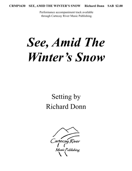 See Amid The Winters Snow Sab Choir Sheet Music