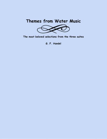 Selections From Water Music Sheet Music