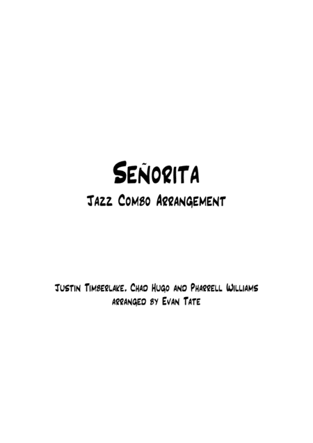 Senorita For Jazz Combo Sheet Music