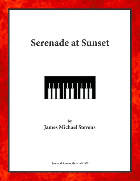 Serenade At Sunset Romantic Piano Sheet Music