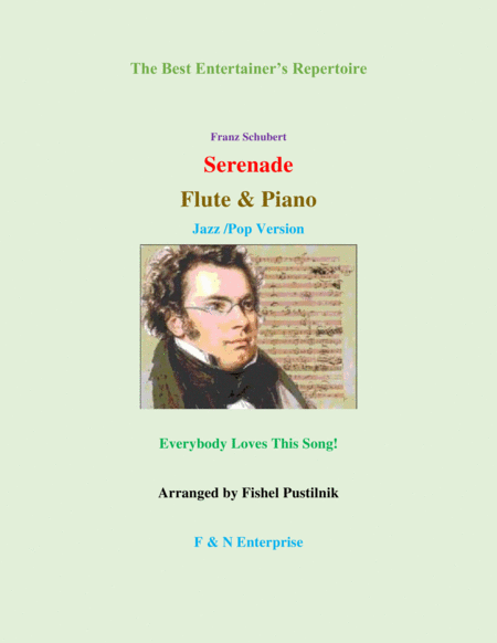 Free Sheet Music Serenade By Schubert Piano Background For Flute And Piano