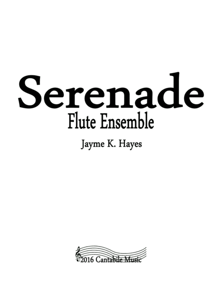 Free Sheet Music Serenade For Flute Ensemble Trio