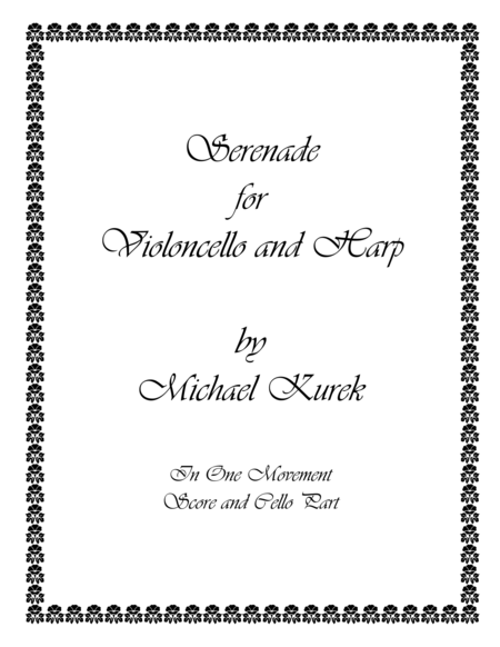 Free Sheet Music Serenade For Violoncello And Harp