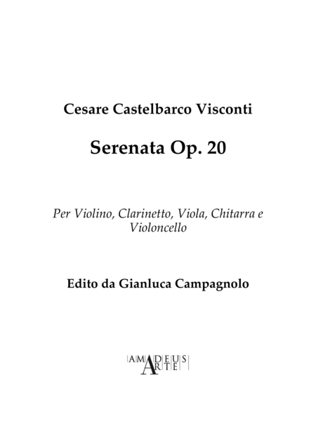 Free Sheet Music Serenata Op 20