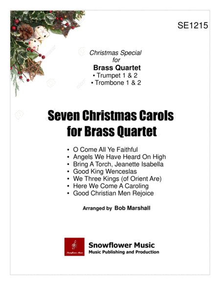 Free Sheet Music Seven Christmas Carols For Brass Quartet