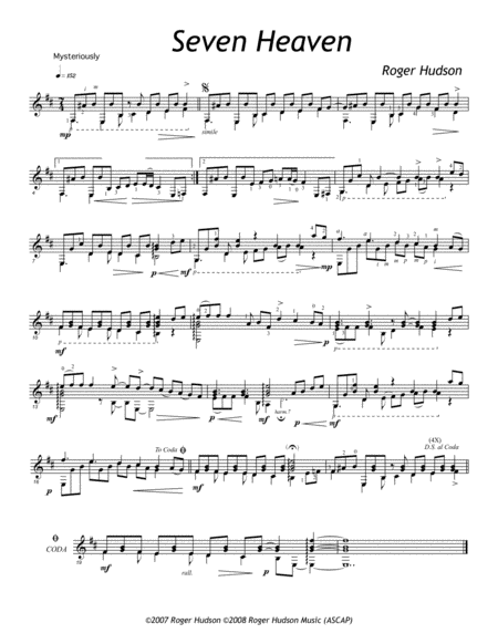 Seven Heaven Sheet Music