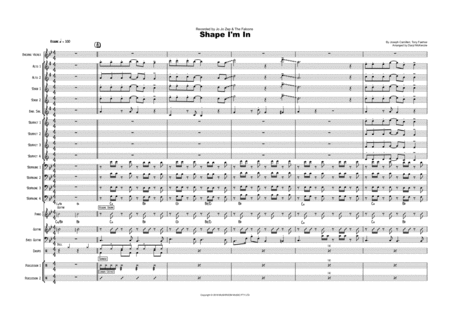 Free Sheet Music Shape I M In Vocal With Big Band