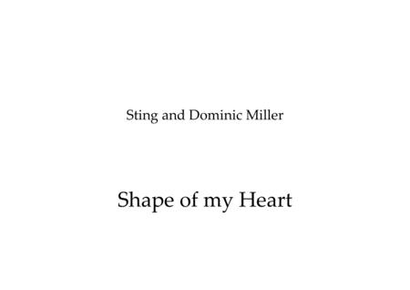 Shape Of My Heart Violin Viola Duet Sheet Music