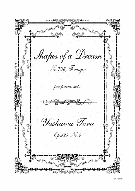 Free Sheet Music Shapes Of A Dream No 706 F Major Op 129 No 4