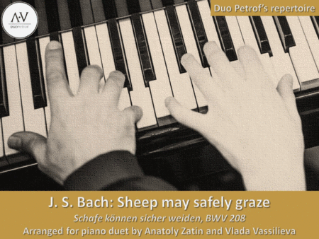 Sheep May Safely Graze For Piano Duet Sheet Music