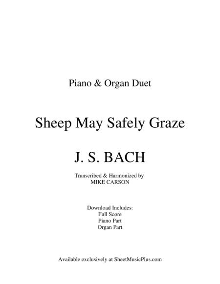 Sheep May Safely Graze Piano And Organ Duet Sheet Music