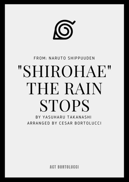 Shirohae The Rain Stops From Naruto Shippuden For Guitar Duet Or Group Sheet Music