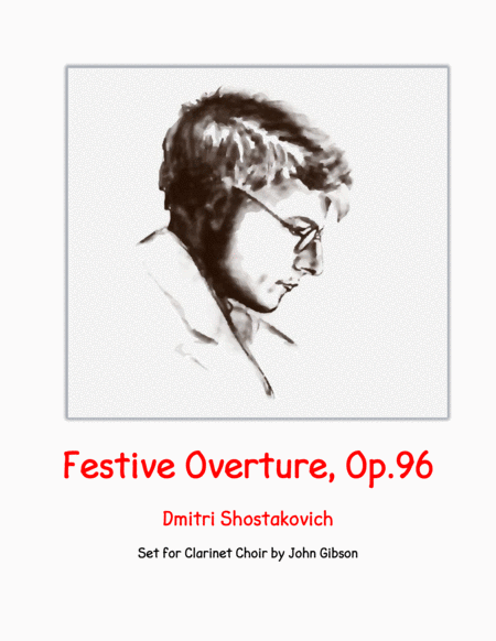 Shostakovich Festive Overture Set For Clarinet Choir Sheet Music