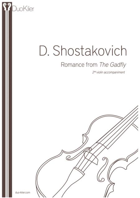 Free Sheet Music Shostakovich Romance From The Gadfly 2nd Violin Accompaniment