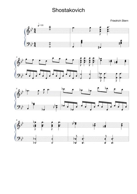 Free Sheet Music Shostakovich