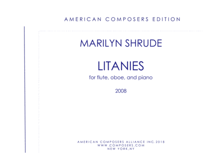 Free Sheet Music Shrude Litanies