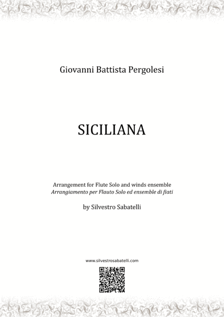 Free Sheet Music Siciliana G B Pergolesi