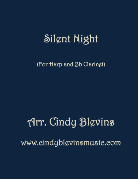 Silent Night Arranged For Harp And Bb Clarinet Sheet Music