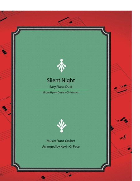 Free Sheet Music Silent Night Easy Piano Duet