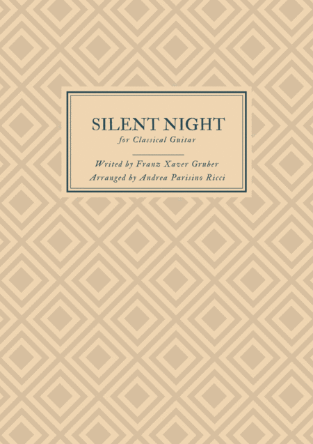 Silent Night For Classical Guitar Sheet Music