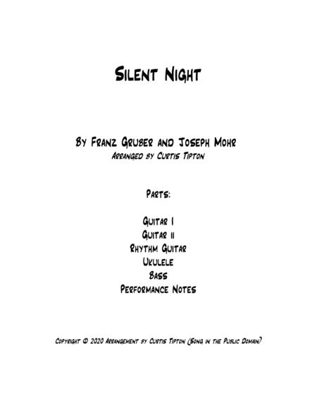 Free Sheet Music Silent Night For Guitar Group