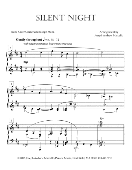 Silent Night Simple But Beautiful Sheet Music