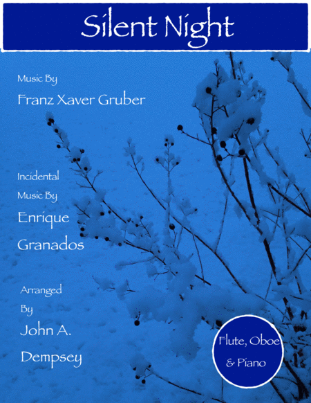 Silent Night Trio For Flute Oboe And Piano Sheet Music